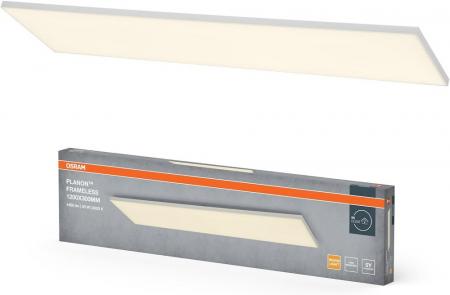 OSRAM PLANON Frameless 1200x300mm 40W 3300lm 3000K Warmweiß Ra80 120° IP20 LED-Deckenleuchte Weiß