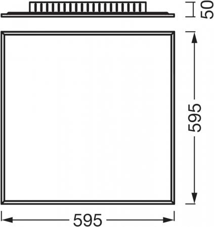 OSRAM PLANON Plus 600x600mm 36W wie 40W 3100lm 4000K Neutralweiß Ra80 LED Deckenleuchte Weiß IP20 120°