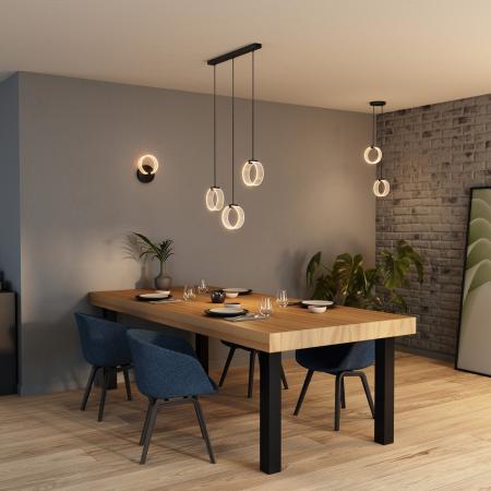 OSRAM Wandleuchte Decor Circle in Schwarz rund 8W - CLICKCCT - Sehr vielseitig durch eine wählbare Lichtfarbe