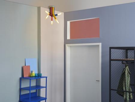 OSRAM Deckenleuchte Decor Straw in Multicolor aus Metall mit E27 Fassungen
