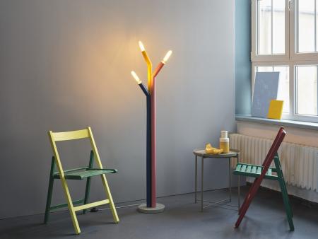 OSRAM 3-flammige Stehleuchte Decor Straw in Multicolor aus Metall mit E27 Fassungen