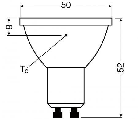 Ledvance GU10 PAR16 Reflektor 36° 2.4W wie 35W dimmbarer warmweißer Strahler 3000K 90Ra hohe Farbwiedergabe