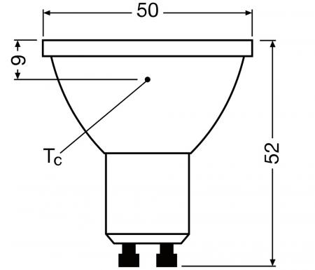 OSRAM Superstar LED GU10 Strahler PAR16 dimmbar 36° Ausstrahlwinkel 6,1W wie 80W warmweißes Licht mit schmalem Abstrahlwinkel