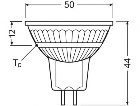 Ledvance GU5.3 MR16 LED Strahler 36° 2W wie 20W 3000K warmweißes Licht - 12V Niedervolt