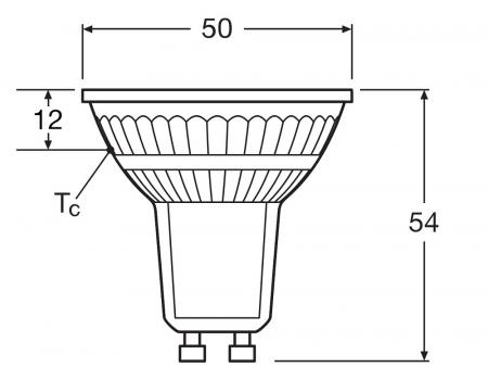 Ledvance GU10 PAR16 LED Spot 36° 2.4W wie 35W 4000K 840 universalweißes Licht