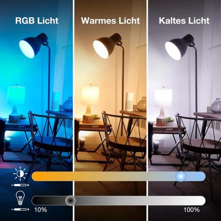4er Set OSRAM SMART+ LED Lampe B22D Zigbee DIMM 9W wie 60W RGBW