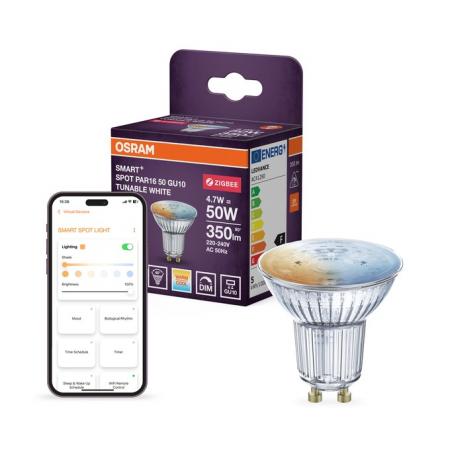 OSRAM SMART+ LED Spot GU10 Zigbee DIMM 4,7W wie 50W 45° Tunable White