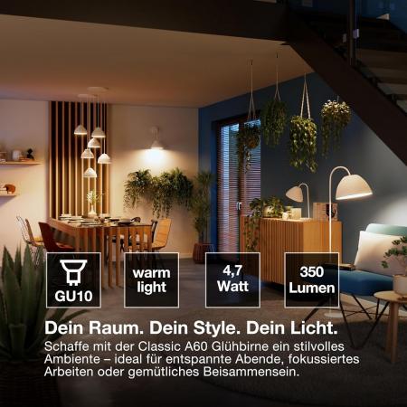 4er Set OSRAM SMART+ LED Spot GU10 Zigbee DIMM 4,7W wie 50W 45° warmweiss 2700K