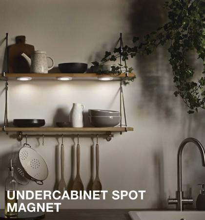 OSRAM  Undercabinet Spot Magnet 75mm 8.5W 830 Dimmbar - Spotleuchten für Unterschrankbeleuchtung warmweißes Licht