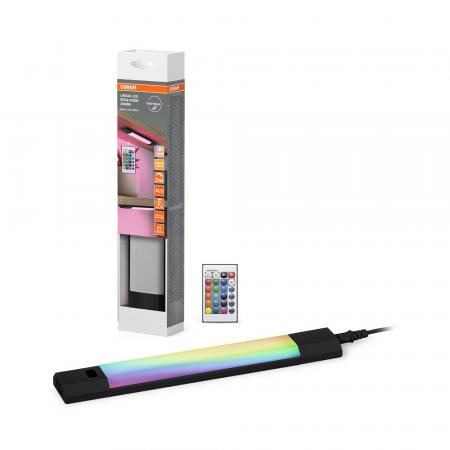 30cm OSRAM LED Lichtleiste Linear Edge Sensor 30cm RGBW DIM Remote Control schwarz