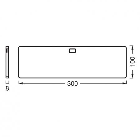 OSRAM UNDERCABINET PANEL FRAMELESS SENSOR LED-Unterbauleuchte 30 × 10 cm 5 W 220 lm CCT 3000–6500 K weiß dimmbar