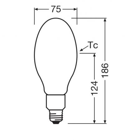 LEDVANCE HQL LED FILAMENT PERFORMANCE 9,7W wie 50W, 1.800 lm, 2700K warmweiß, E27, 360°, KVG/VVG/230V, IP65