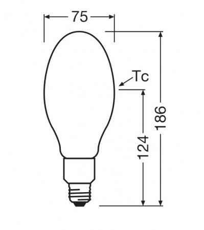 Ledvance E27 LED Straßenlampe HQL 2000lm 10,8W wie 50W 840 4000K IP65