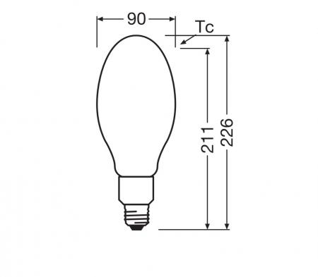LEDVANCE HQL LED FILAMENT PERFORMANCE 29,1W wie 125W 5400lm 2700K Warmweiß E27 IP65
