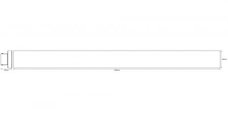 OSRAM SMART+ MATTER Planon Frameless 1200x100mm 35W 2500lm 3000–6500K Tunable White Ra80 110° dimmbar WiFi