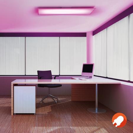 Osram SMART+ Matter WiFi Planon Plus Aufbau Panel RGB Multicolor und Warmweiß 1200x300mm