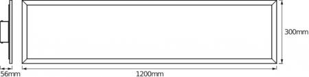Osram SMART+ Matter Planon Plus Aufbau Panel Tunable White Aluminium 120x30cm