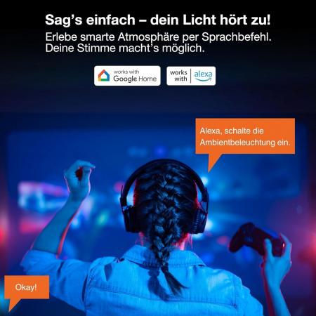 OSRAM SMART+ WiFi Planon Magic Deckenpanel RGBW 30x30cm weiß Steuerung via App oder Fernbedienung