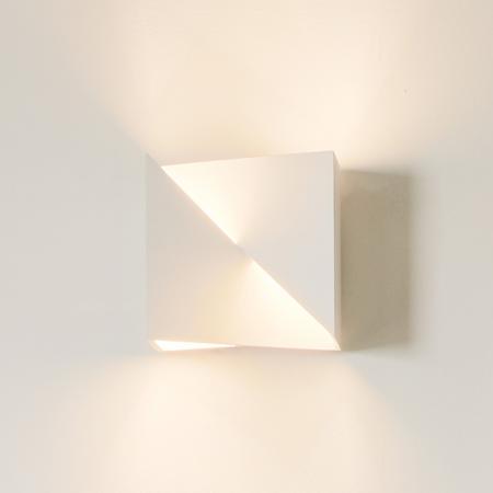 Osram SMART+ Matter WiFi Wandlampe Swan mit Tunable White 200x200mm aus Gips / Kunststoff