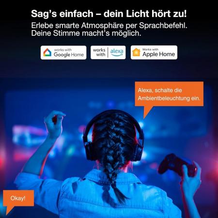 2M OSRAM Smart+ Matter LED-Streifen Flex RGB Tunable White indoor IP20