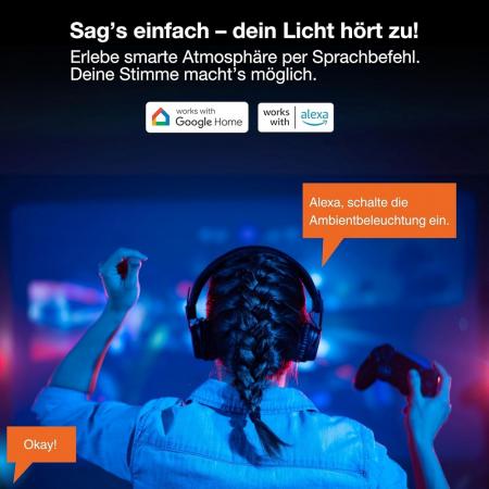 OSRAM Smart+ WiFi Tischleuchte Ball Magic Mini RGBW USB 13cm