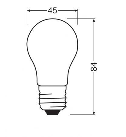Ledvance E27 Filament LED Lampe Classic P60 5,9W wie 60W 2700K warmweißes Licht