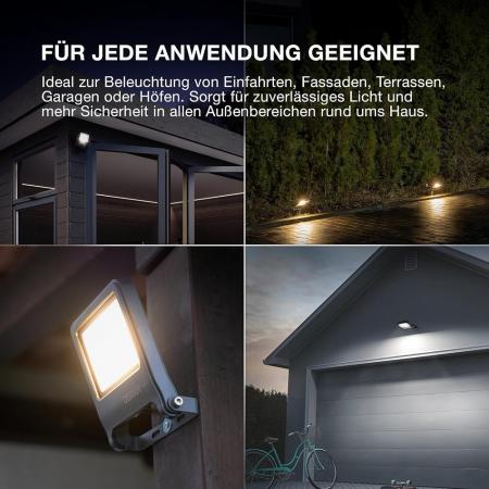 OSRAM ENDURA Flood Warm White PCR 20W 1800lm 3000K Warmweiß Ra80 110° IP65 Weiß LED-Außenstrahler
