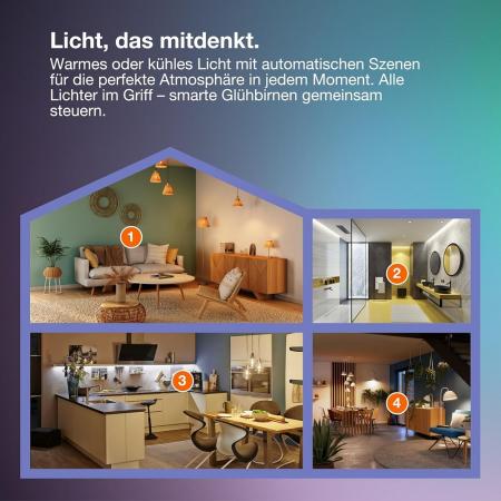 OSRAM E27 SMART+  MATTER Classic A100 LED-Lampe 14W wie 100W Dimmbar Tunable White - - kompatibel mit Alexa, Google Home, Matter über WiFi