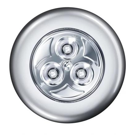 OSRAM DOT-it CLASSIC Silber - flexible batteriebetriebene LED-Leuchte IP20-Schutz, für Garderobe, Küche und als Nachtlicht