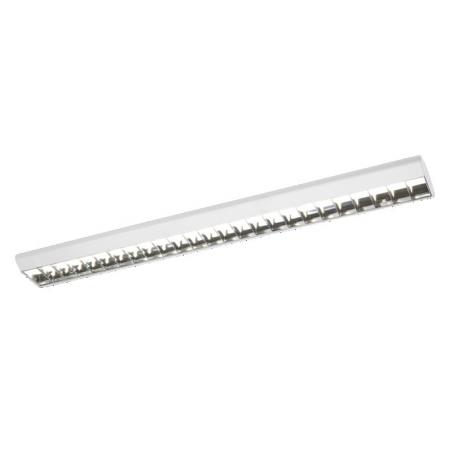 OSRAM Office Line Grid Curve LED-Büroleuchte 4000K Neutralweiß UGR<19 Click-DIM 1,2 m Weiß