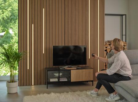 OSRAM Flex Acoustic Black LED-Strip Extension Kit 2,6m 3000K dimmbar für Akustikpaneele