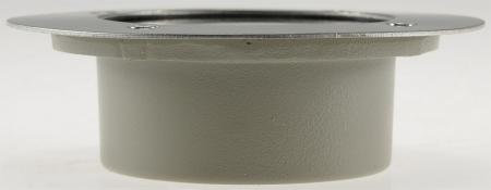 ChiliTec Solar LED Bodenstrahler "CTB-R", rund ØxH 12x4cm, IP44, Edelstahl-Front