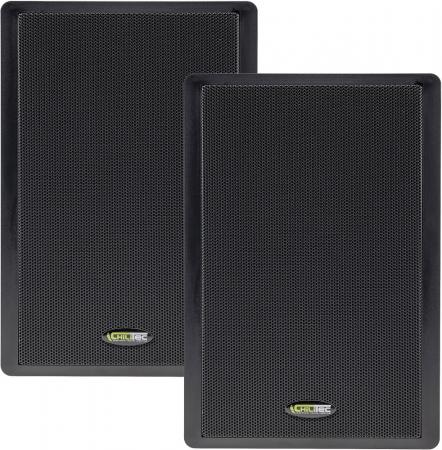 ChiliTec Flatpanel-Lautsprecher, 40W, schwarz Surround, 4 Ohm, 86dB, 2-Wege, Paar