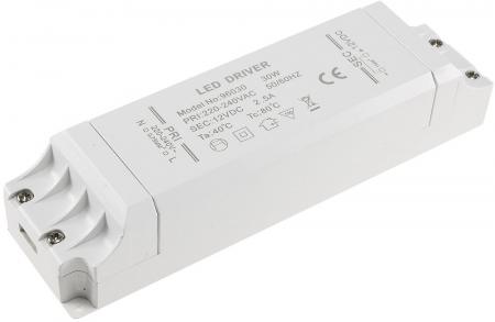 ChiliTec LED-Trafo "CT-30-V2", 1-30W Ein 220-240V, Aus 12V= Konstantspannung