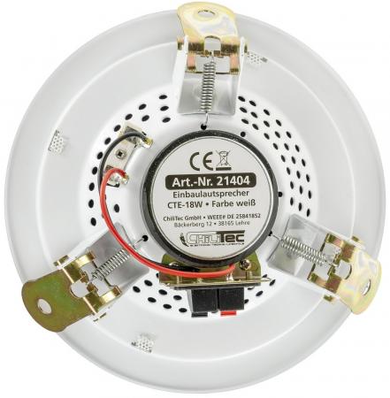 ChiliTec Einbaulautsprecher "CTE-18w", weiß Ø 179mm, 80 Watt, 8 Ohm