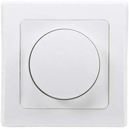 ChiliTec DELPHI Dimmer für LED Lampen 250V~/ 3-60W, inkl. Rahmen, UP, weiß