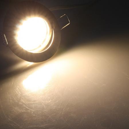 ChiliTec LED-Einbauleuchte "Flat-26" warmweiß 80x26mm, 3W, 370lm, Edelstahl gebürstet