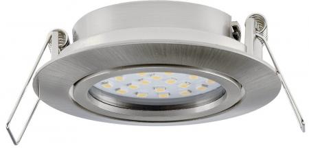 ChiliTec LED-Einbauleuchte "Flat-26" warmweiß 80x26mm, 3W, 370lm, Edelstahl gebürstet