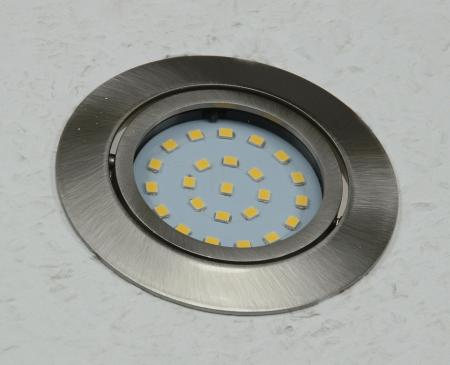 ChiliTec LED-Einbauleuchte "Flat-26" warmweiß 80x26mm, 3W, 370lm, Edelstahl gebürstet