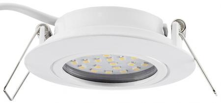 ChiliTec LED-Einbauleuchte "Flat-26" warmweiß 80x26mm, 3W, 370lm, weißes Gehäuse