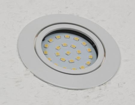 ChiliTec LED-Einbauleuchte "Flat-26" neutralweiß 80x26mm, 3W, 390lm, weißes Gehäuse