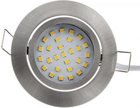 ChiliTec LED-Einbauleuchte "Flat-32" warmweiß 80x32mm, 5W, 590lm, Edelstahl gebürstet