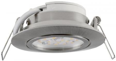 ChiliTec LED-Einbauleuchte "Flat-32" warmweiß 80x32mm, 5W, 590lm, Edelstahl gebürstet