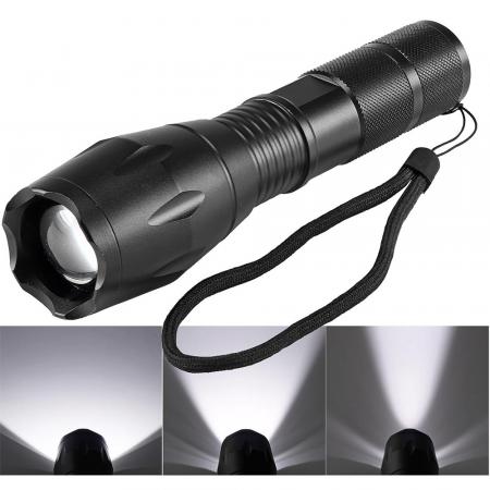 ChiliTec LED-Taschenlampe "CTL10 Zoom" 10W ØxL 136x37mm, Zoomfunktion, 350 Lumen