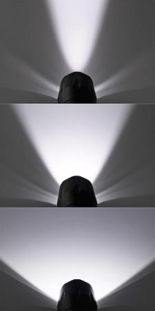 ChiliTec LED-Taschenlampe "CTL10 Zoom" 10W ØxL 136x37mm, Zoomfunktion, 350 Lumen