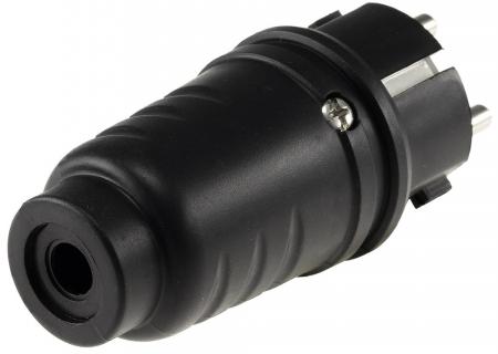 ChiliTec Schutzkontakt-Gummistecker für Außen 250V/16A, IP44