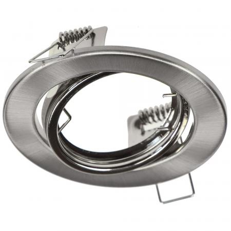 ChiliTec Einbaustrahler "ST-88 Eco" schwenkbar für 50mm Leuchtmittel, Chrom matt
