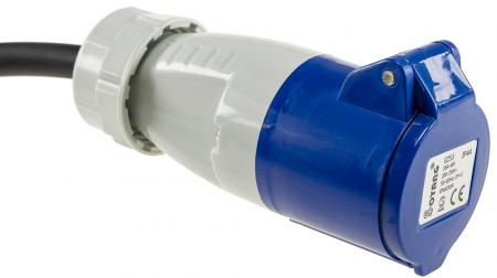 ChiliTec CEE auf Schutzkontakt-Stecker 0,35m 230V, Adapter für Wohnwagen, Camping