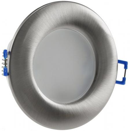 ChiliTec LED-Einbauleuchte "Flat-30 FR-R" 3000K Ø85x30mm, 5W, 590lm, IP44, rund, poliert