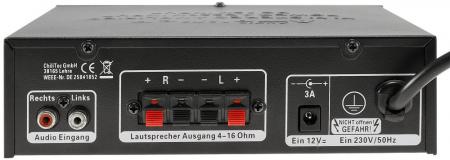 ChiliTec HiFi-Verstärker "CTA-100 Pro" 100W 1x Line IN, USB/SD, FB, Bluetooth